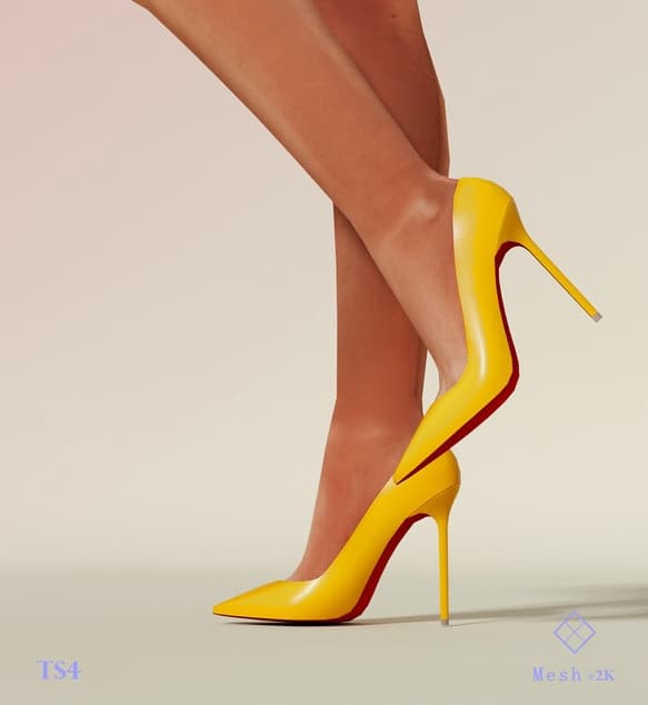 Кожаные туфли на каблуке Leather Pumps 06